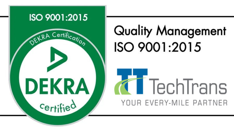Technical Transportation Inc Achieves ISO 9001:2015 Certification